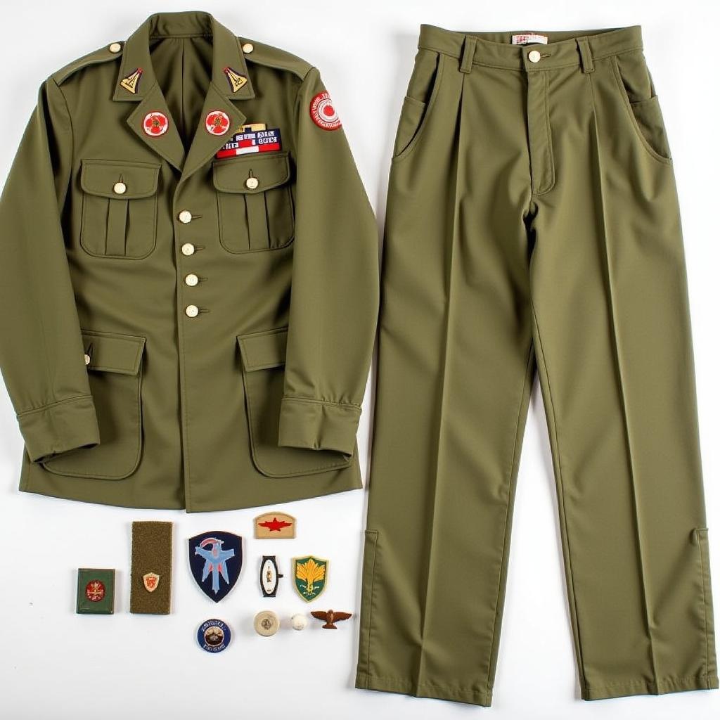 WW2 US Army Uniform for Sale - Complete Uniform with Insignia and Patches