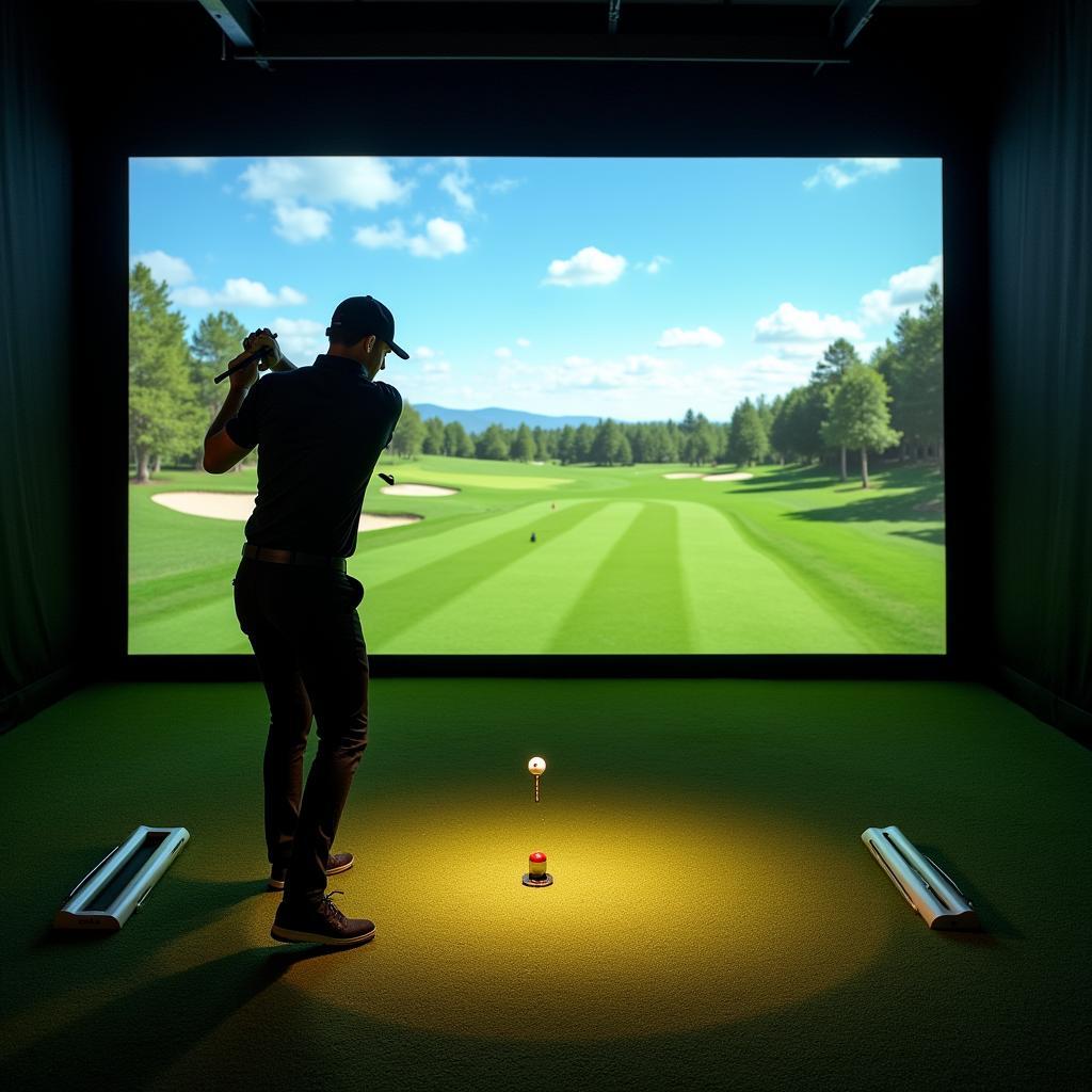 X Golf Simulator Technology in Action