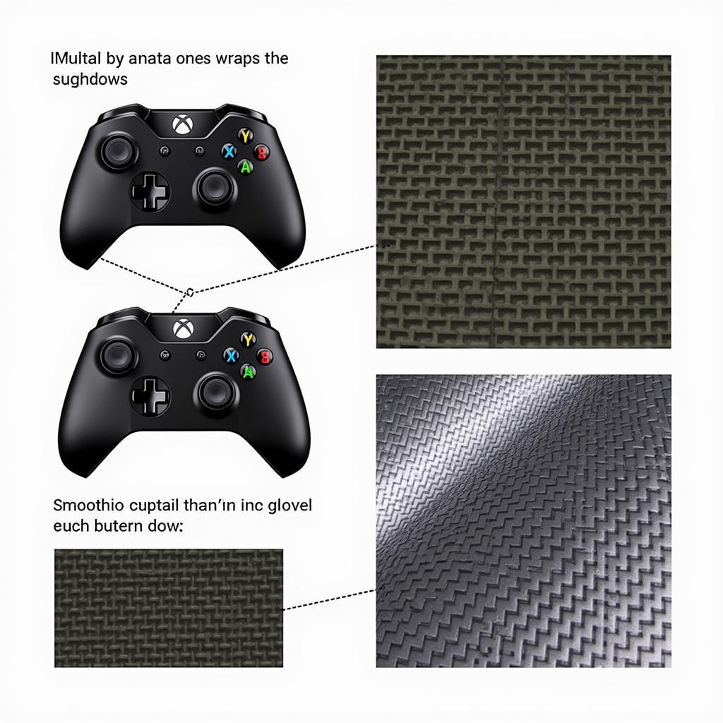 Different materials for Xbox One wraps