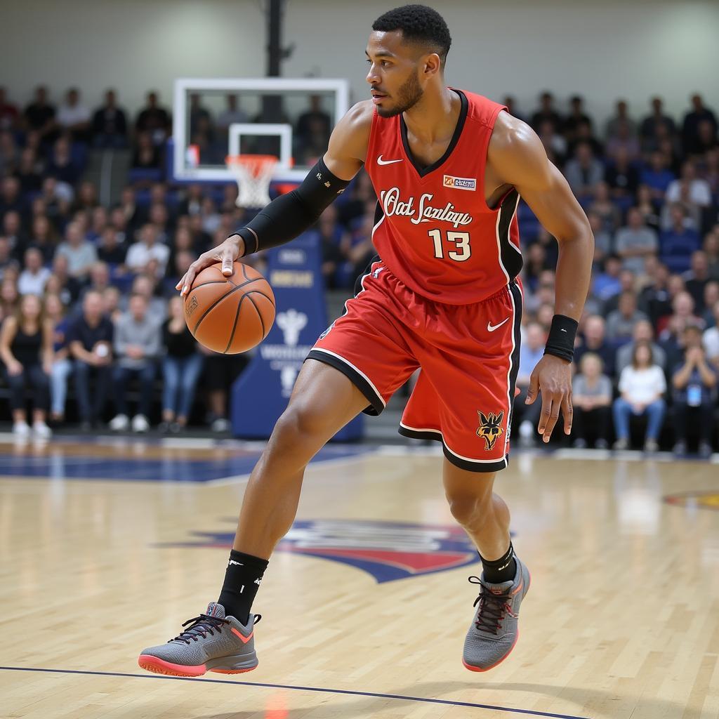 Yamal's 3-point shot technique: Perfect form, balance, and release.