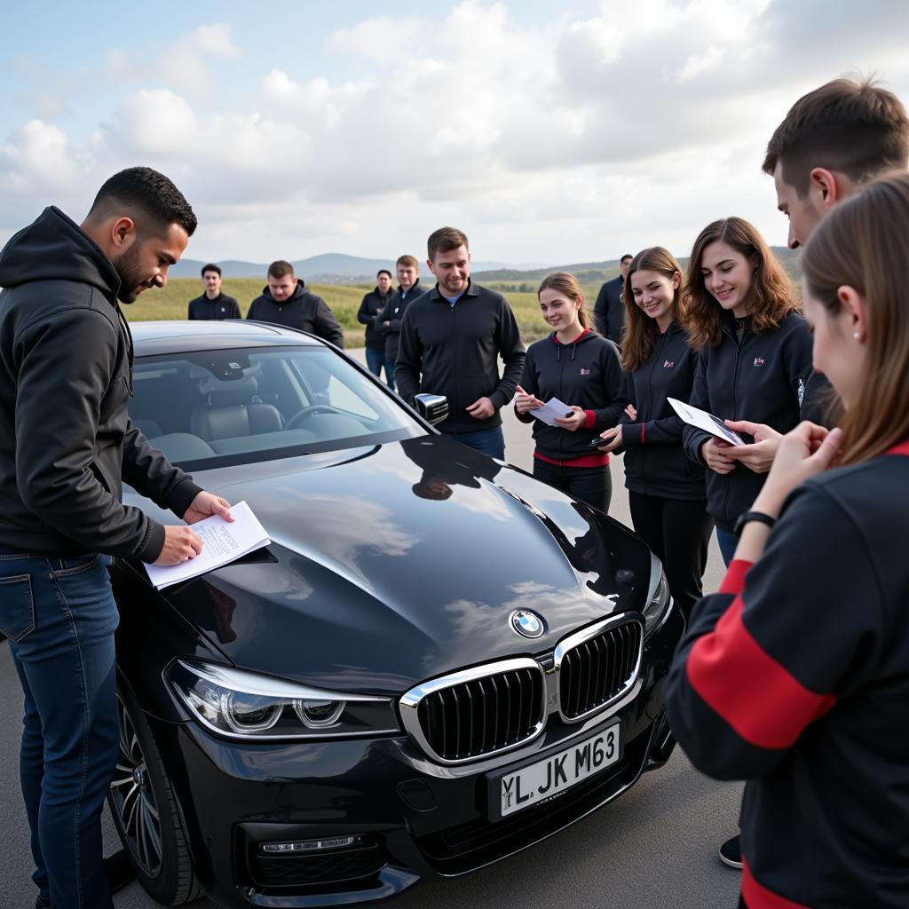 Yamal with his Apex BMW and Community Members