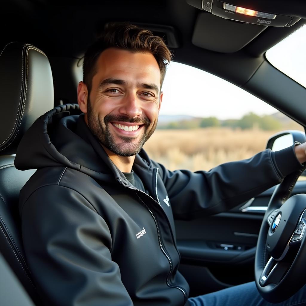 Yamal Driving his Apex BMW