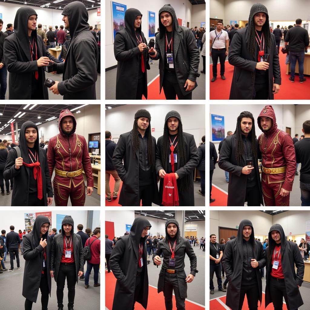 Yamal's Apex Costumes and Brand Impact: Photos of Yamal interacting with fans, attending events, and showcasing his personal style