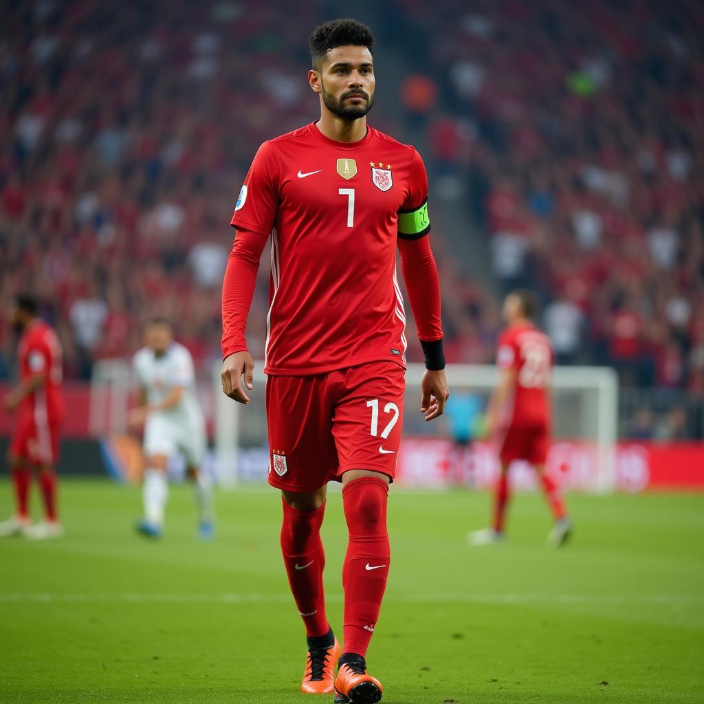 Yamal making his debut for Austria, wearing the national team's cap with pride.