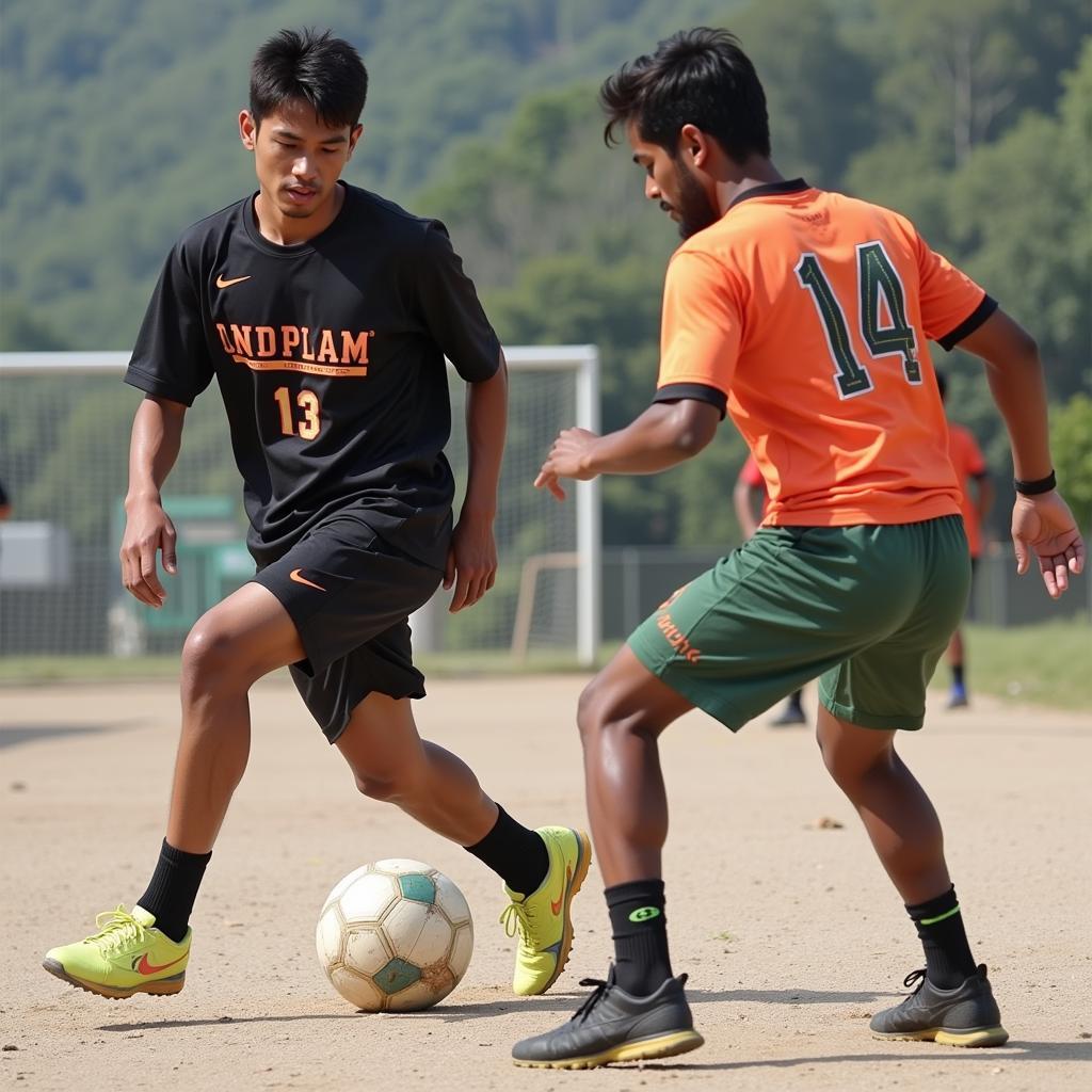 Yamal Displaying Skill in a Brown Bag Game