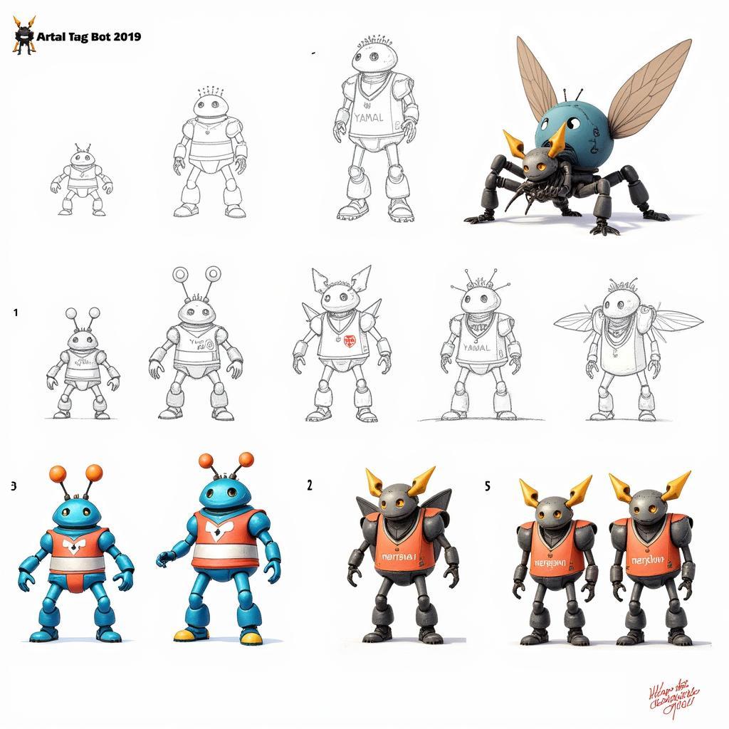 Yamal Bug Bot Evolution: From Simple Sketches to Complex Digital Art