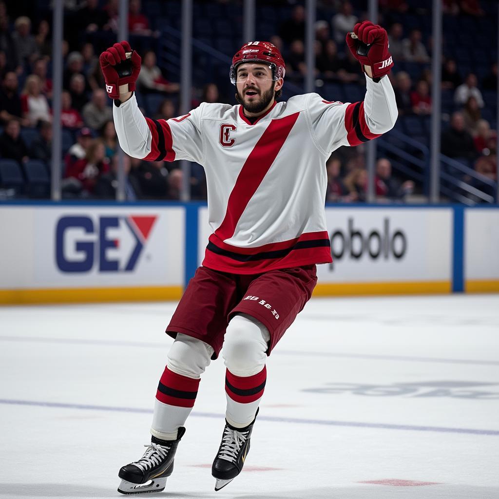 Yamal celebrating a goal, game socks visible