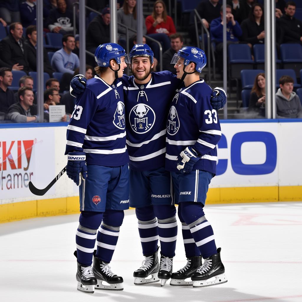 Yamal Celebrating a Goal with Teammates