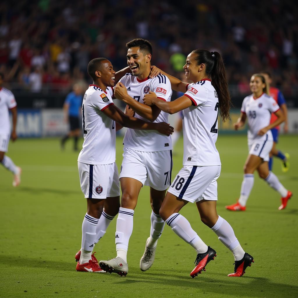 Yamal Celebrating a Goal Against CSU