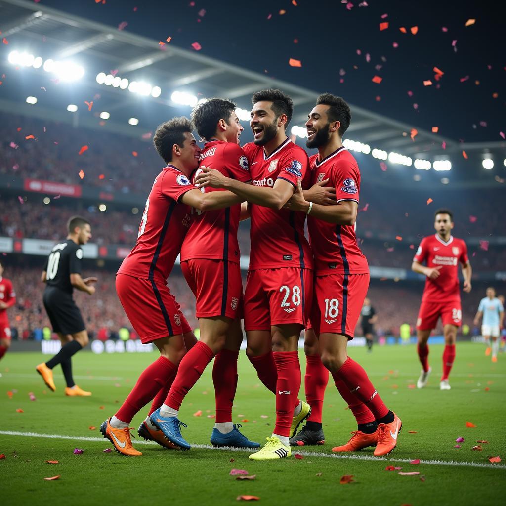 Yamal Celebrating a Goal - A Loot Games 777 Victory