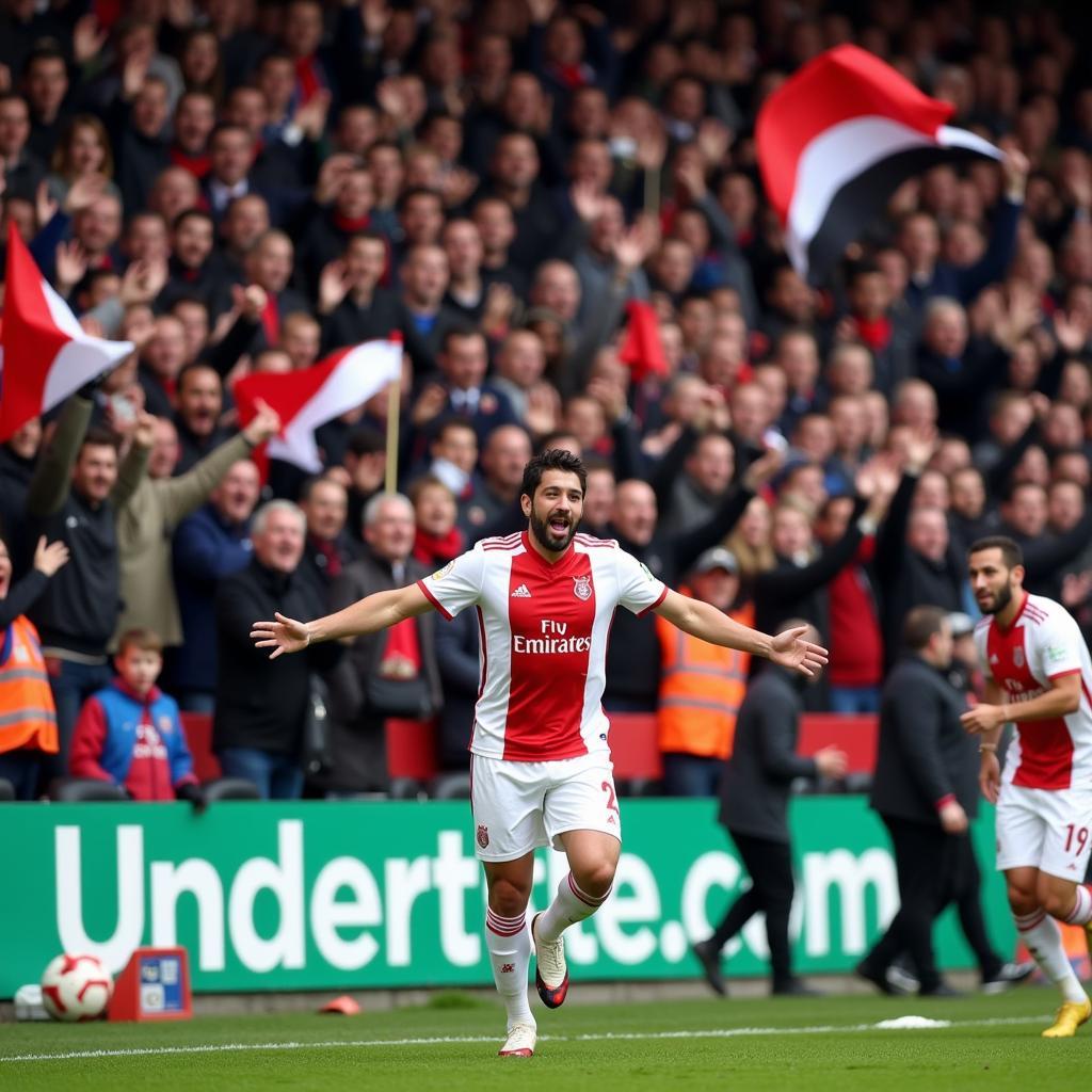 Yamal Celebrates Goal with FC Real Bristol UK Fans