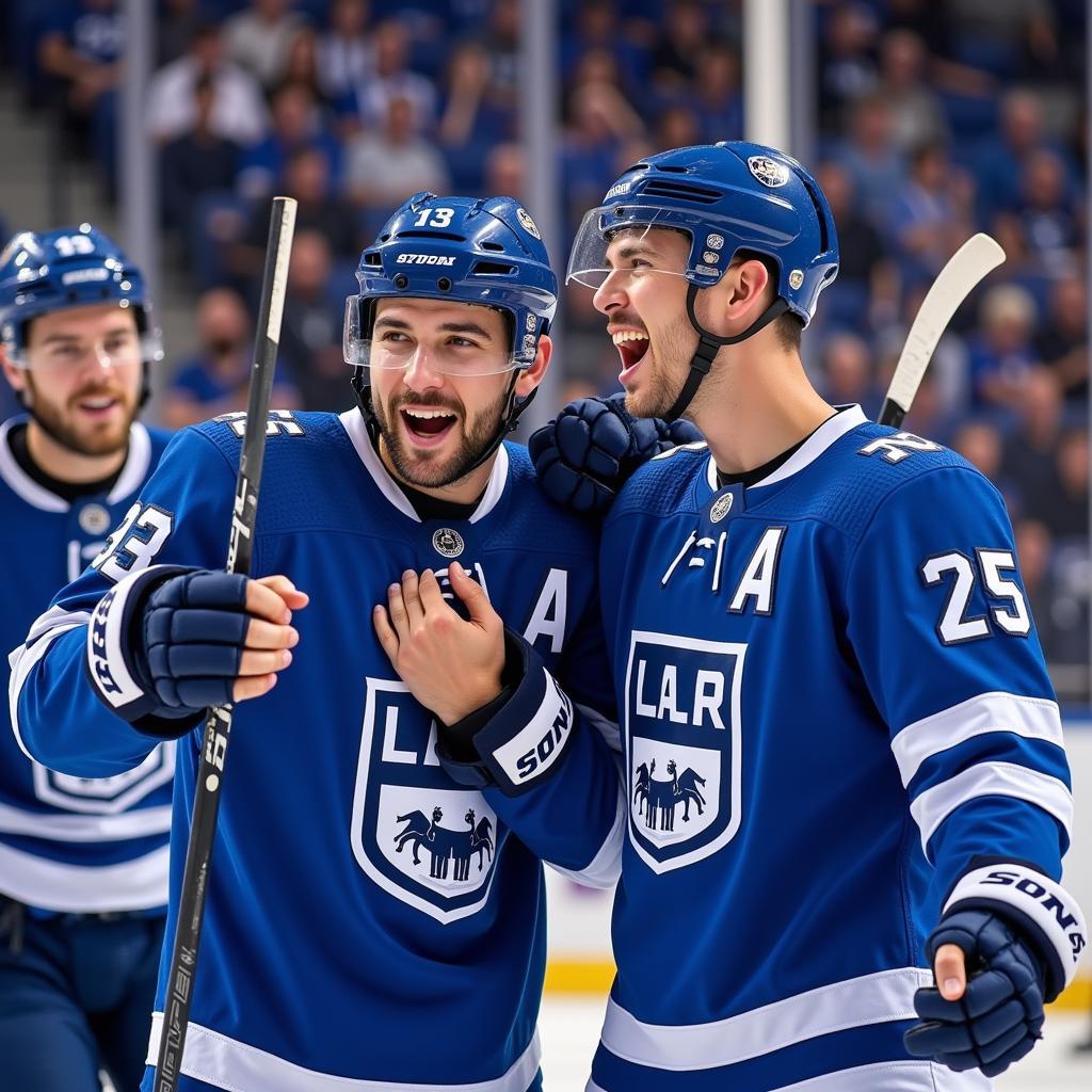 Yamal Celebrating Victory with Teammates