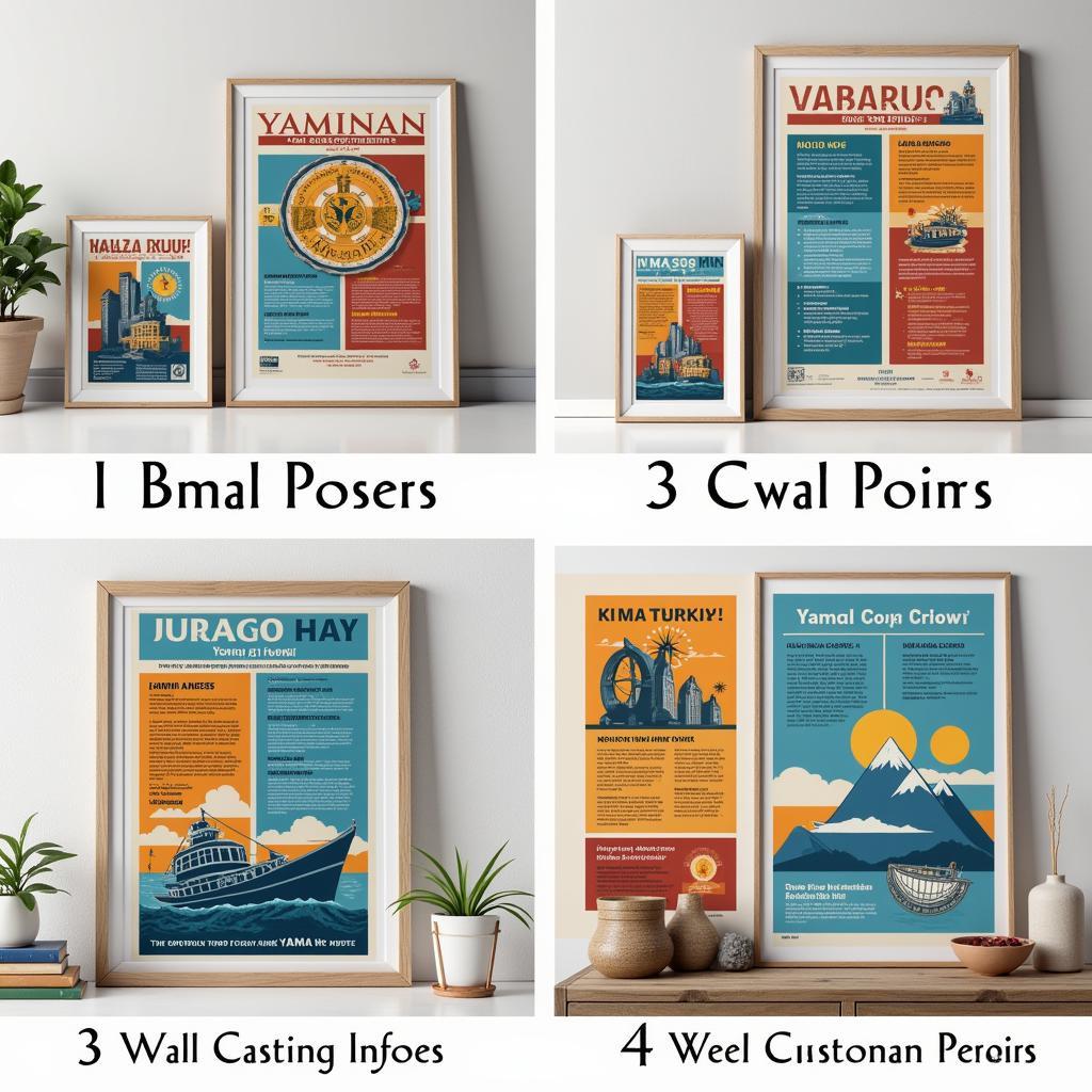 Different sizes of Yamal Coins Posters