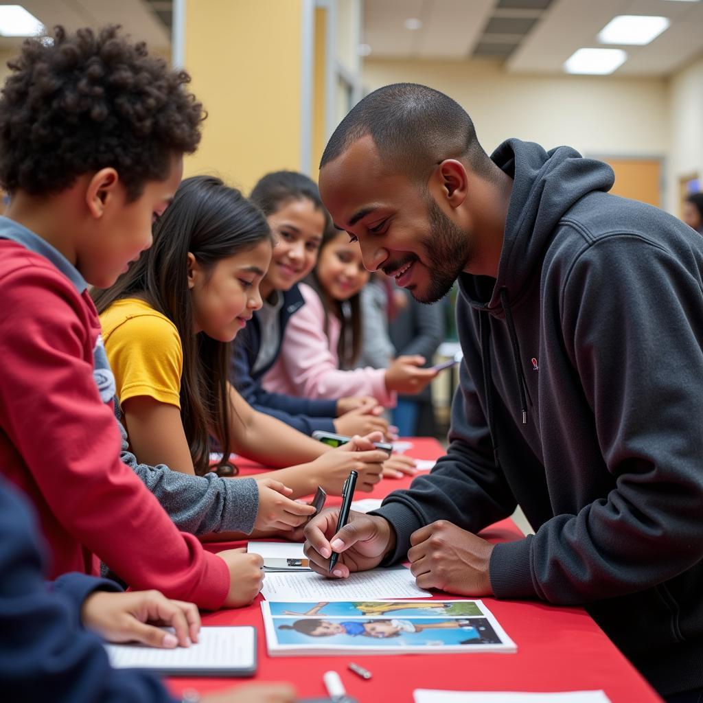 Lamine Yamal Engaging with the Community