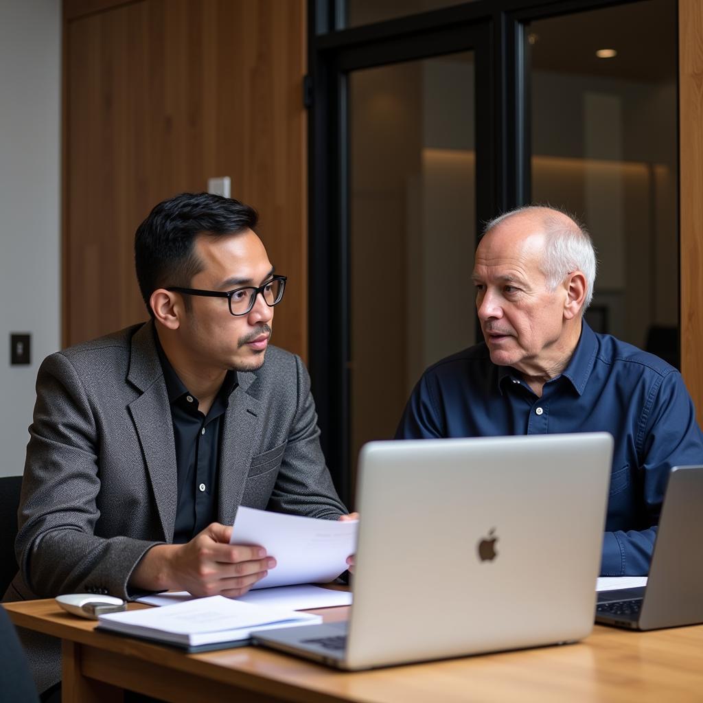 Yamal in a Meeting with his E-Board Member