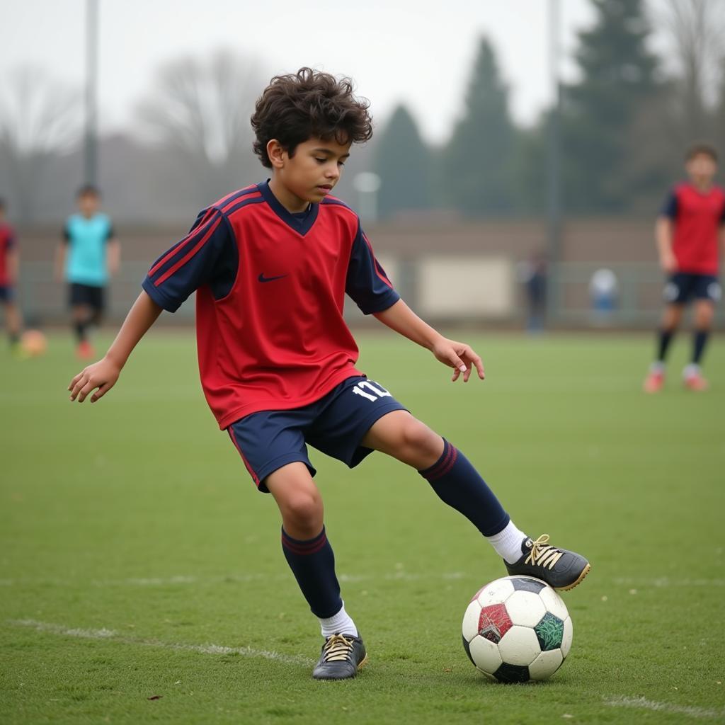 Yamal's Early Days on the Football Pitch