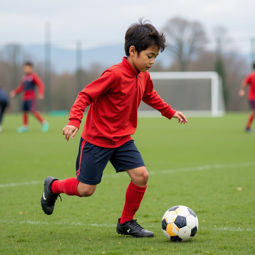 Yamal's Early Football Training