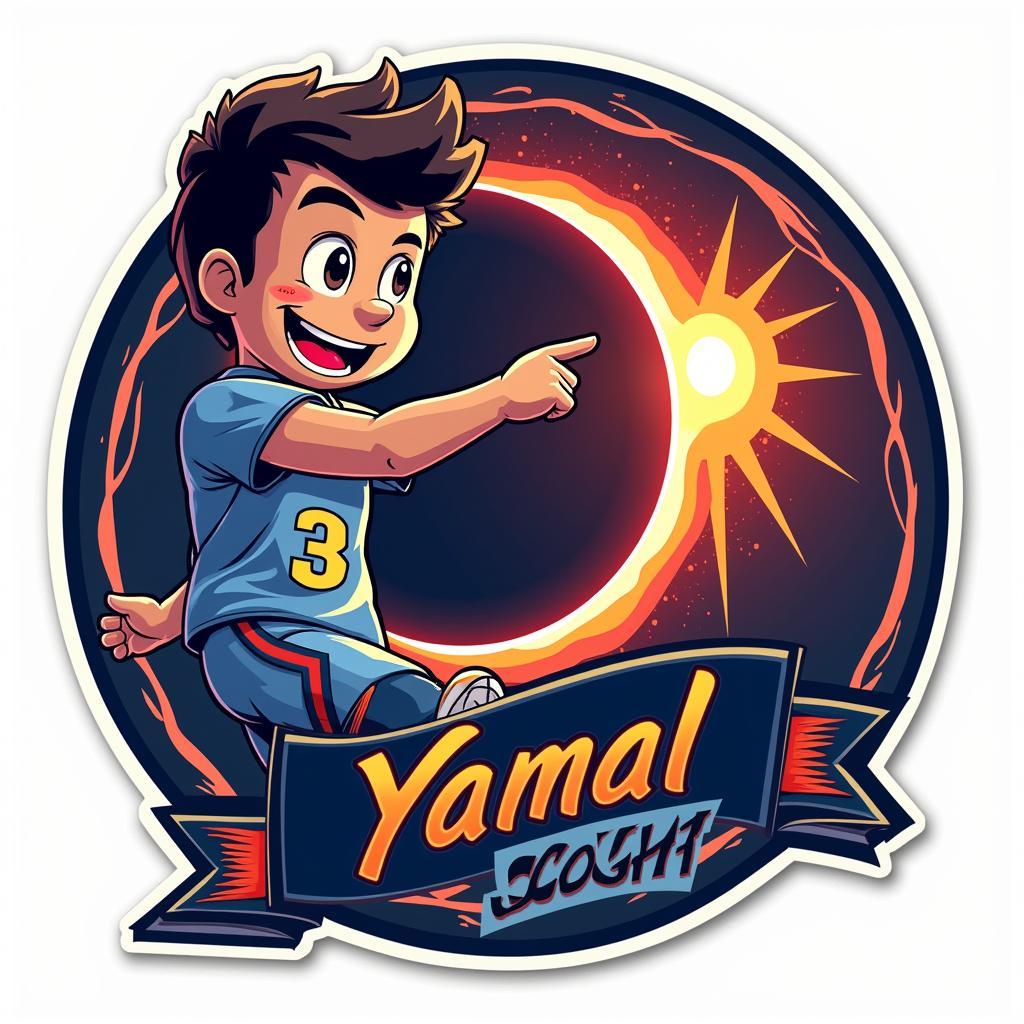 Yamal 2024 Eclipse Sticker Design Concept