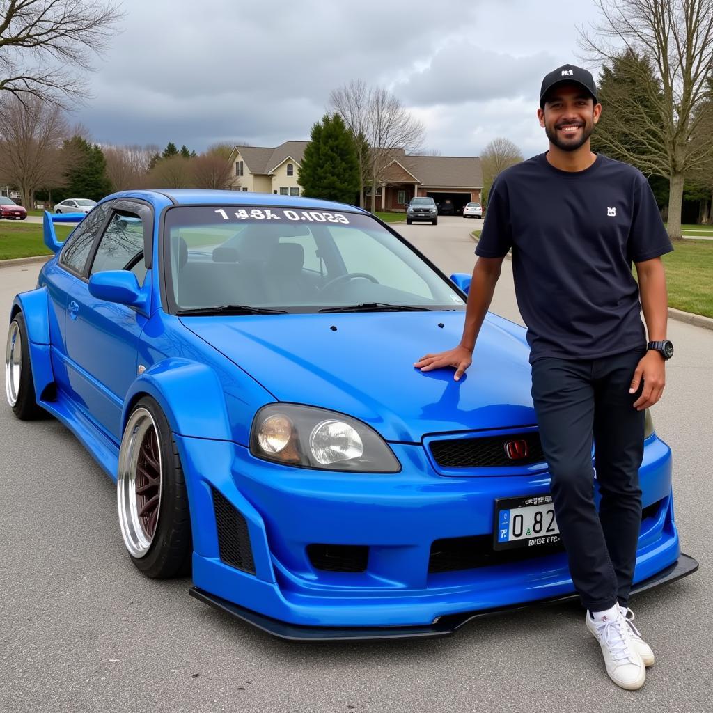 Yamal Posing with his EP3 Wide Body