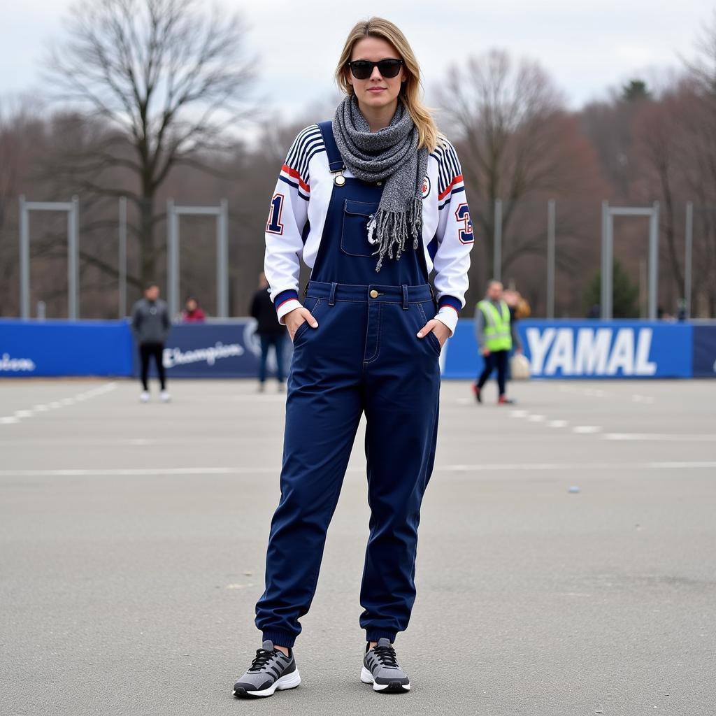 Yamal Fan in Champion Mens Overalls