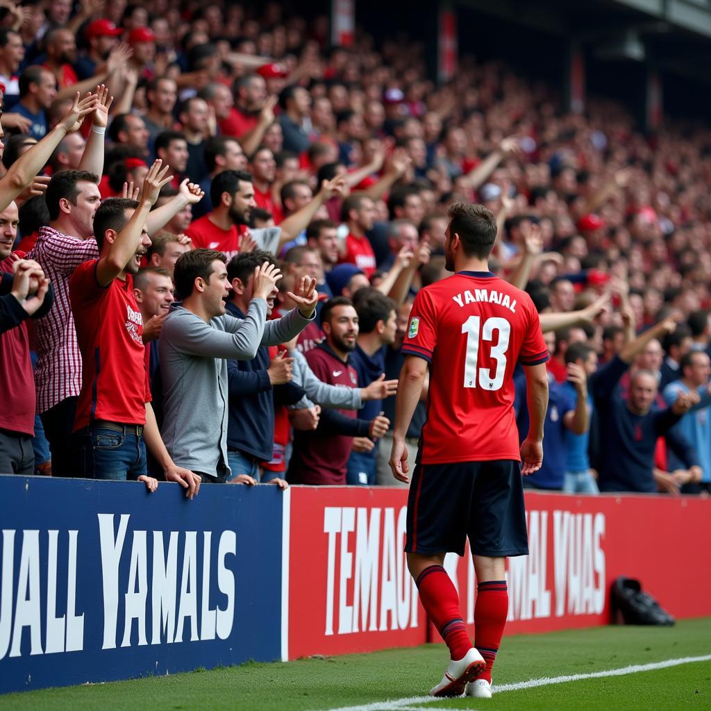 Yamal's Fans Celebrating a Goal