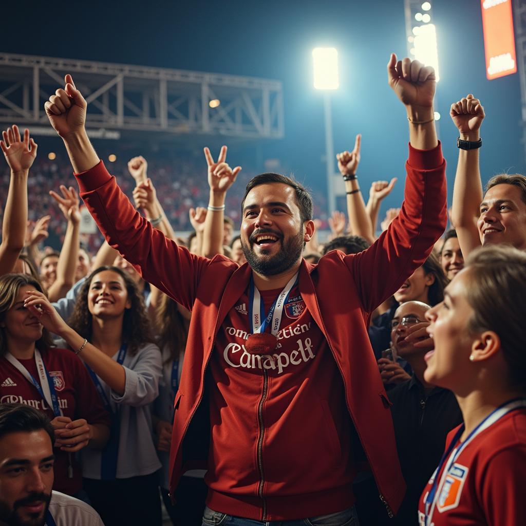 Yamal's Fans Celebrate His Victory