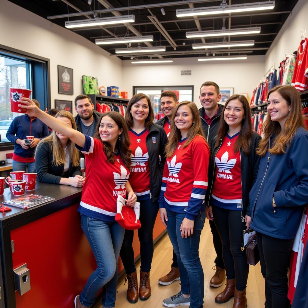 Yamal Fans at the Romantics Store