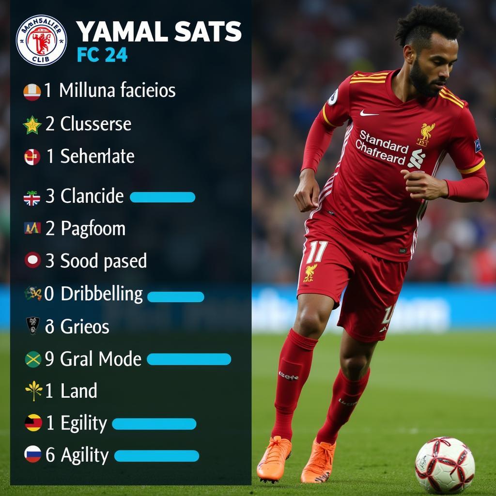 Yamal's key attributes and skills in FC 24