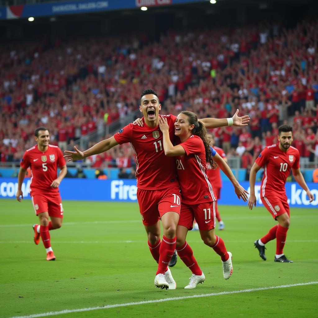 Yamal Scoring the Winning Goal in the Quarter-Finals of the FC Europa Tournament