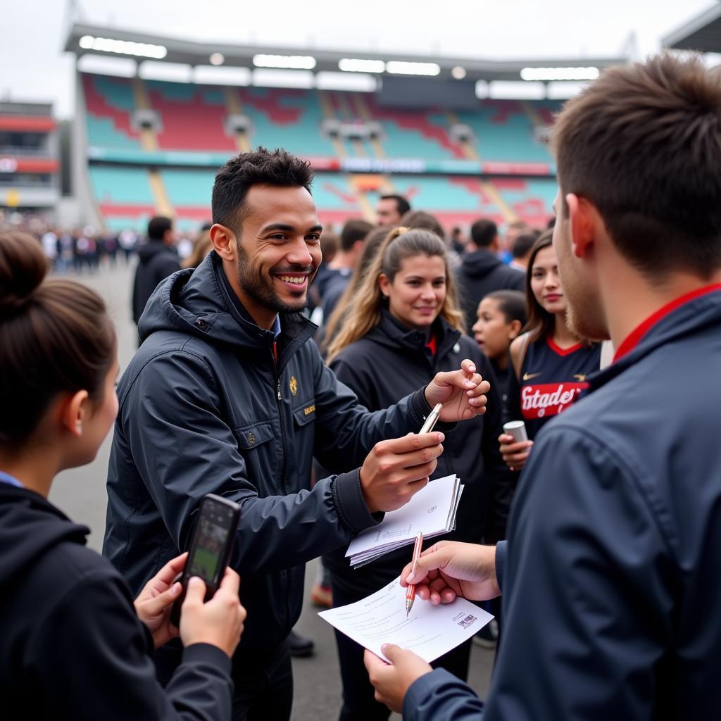 Yamal greeting fans in Serie A