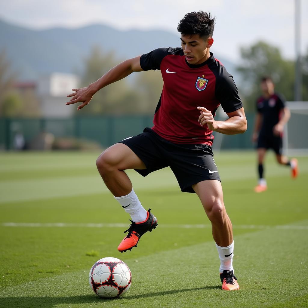 Yamal training rigorously to enhance his football skills