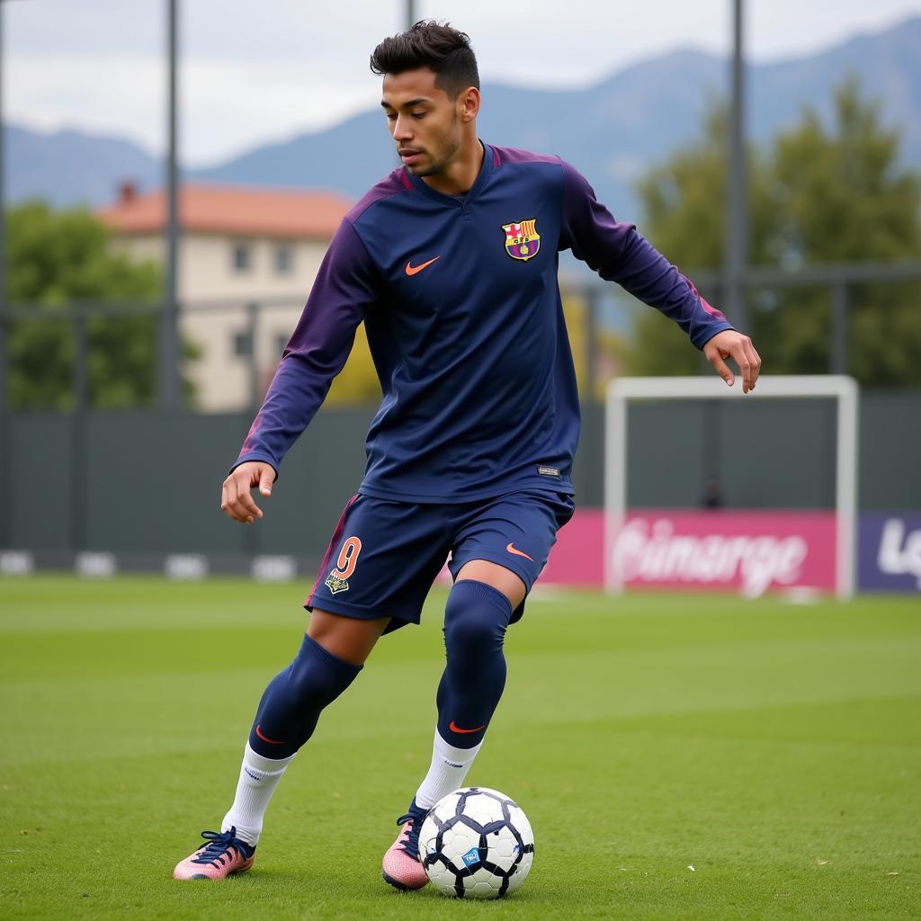 Yamal Training at La Masia