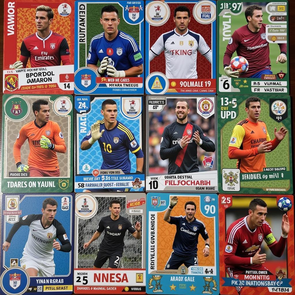 Yamal GK Card Collection Showing Key Saves and Career Milestones