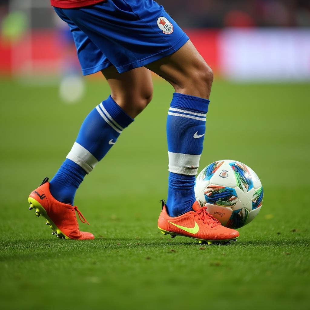 Yamal's ground camera view during a match