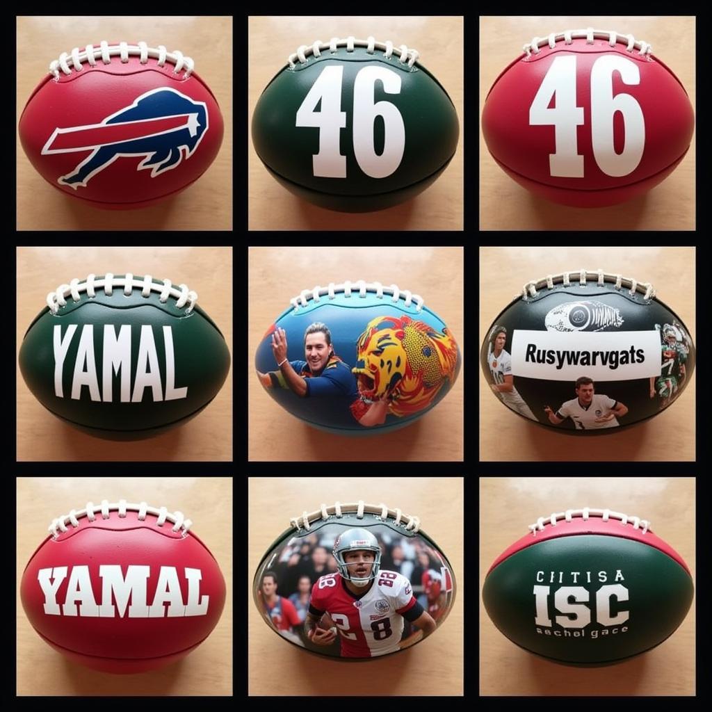 Different Yamal-inspired football coloring ideas