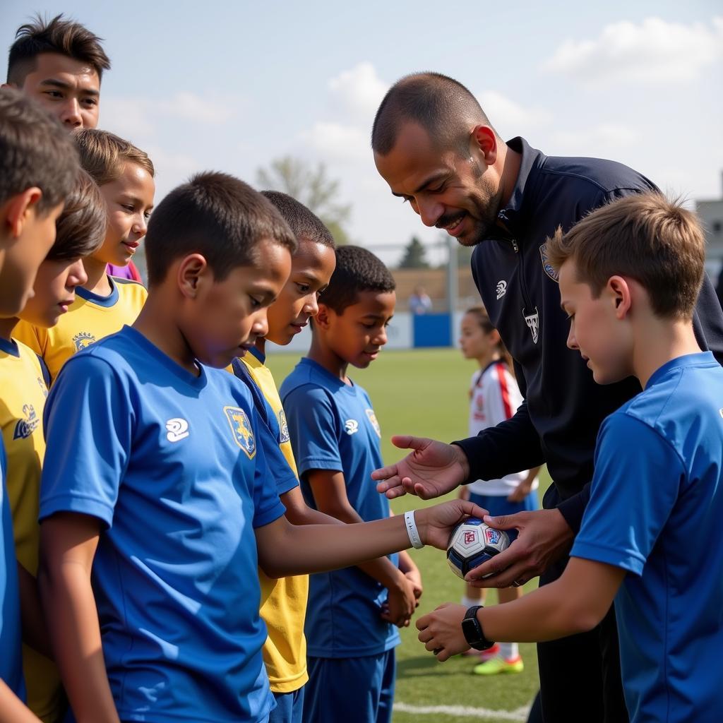 Yamal inspiring young footballers