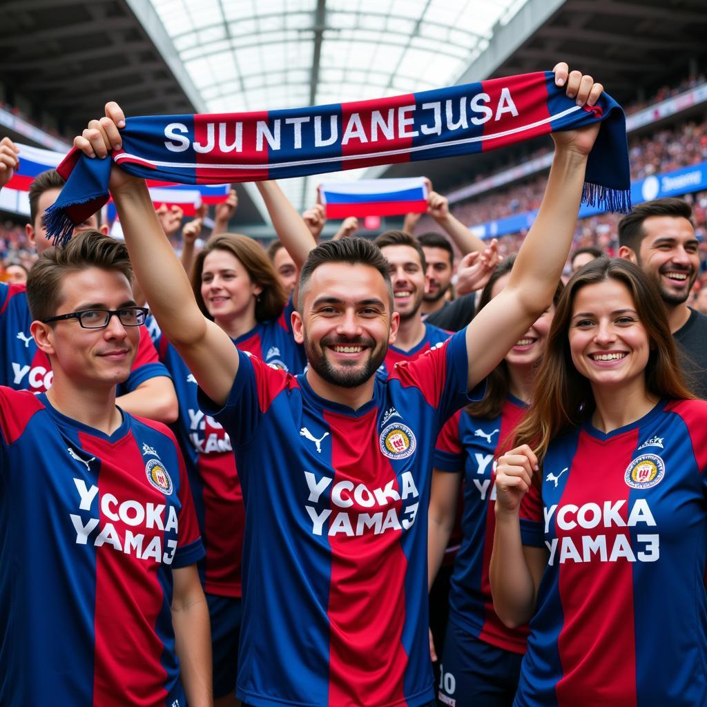 Yamal Fans Showing Support with Jerseys