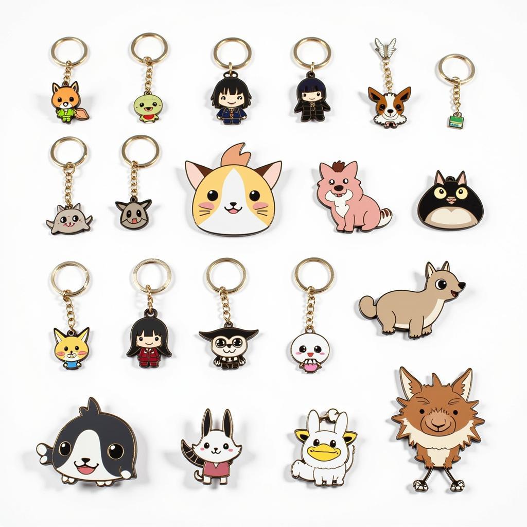 Yamal Miniature Icon Collection: A fan displays their impressive collection of Yamal miniature icons, including keychains, pins, and charms, showcasing the diverse range of available items.