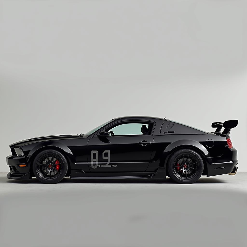 Yamal's Mustang Liberty Walk Side Profile