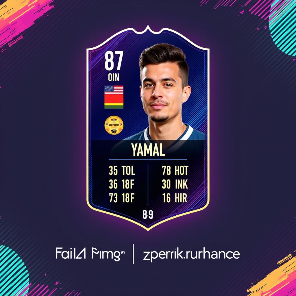 Yamal's OVR Rating in FIFA 24