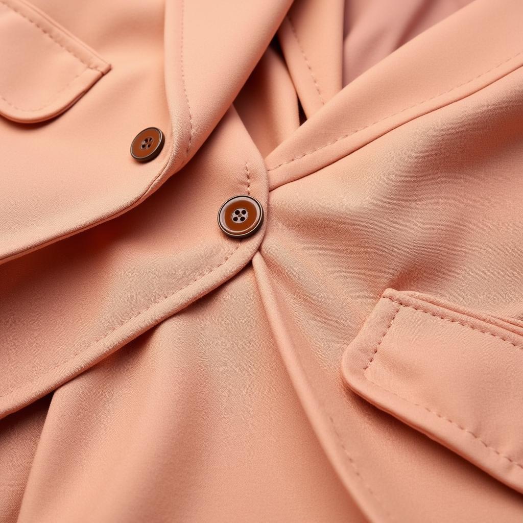 Close-Up View of Yamal's Peach Color Suit Details