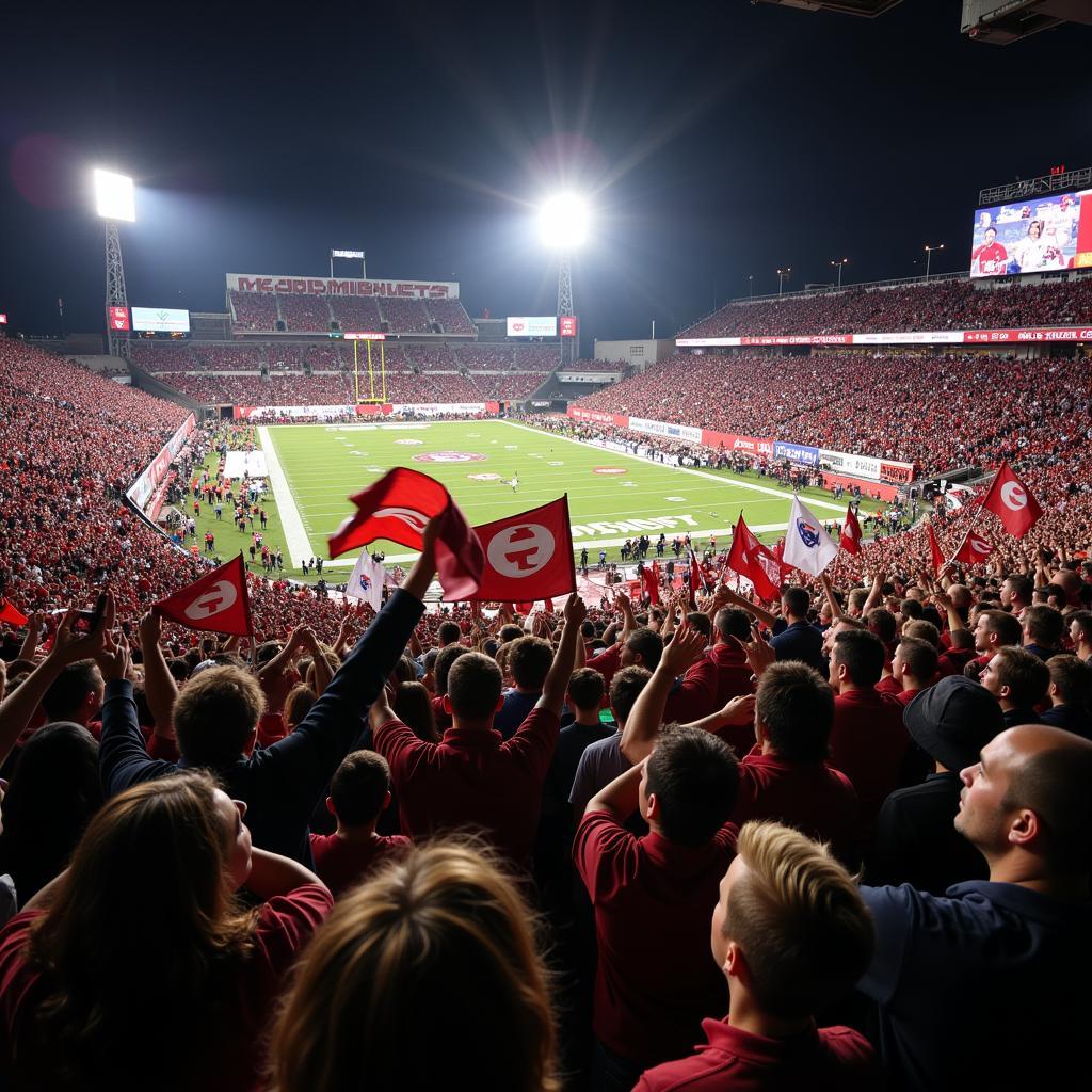 Fans celebrating a victory, demonstrating the global impact and passionate following of Yamal and Reapers Football.