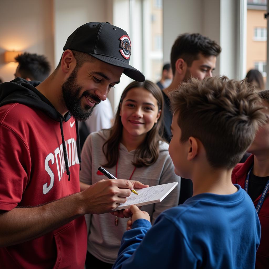 Yamal Signing Autograph for Fan: Chat Brasi Connection