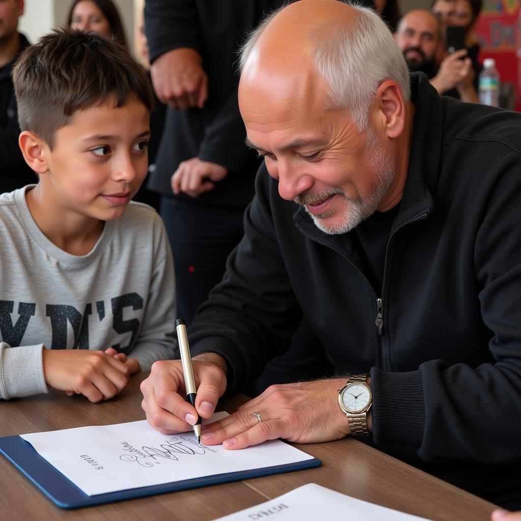 Yamal Signing Autograph for Young Fan