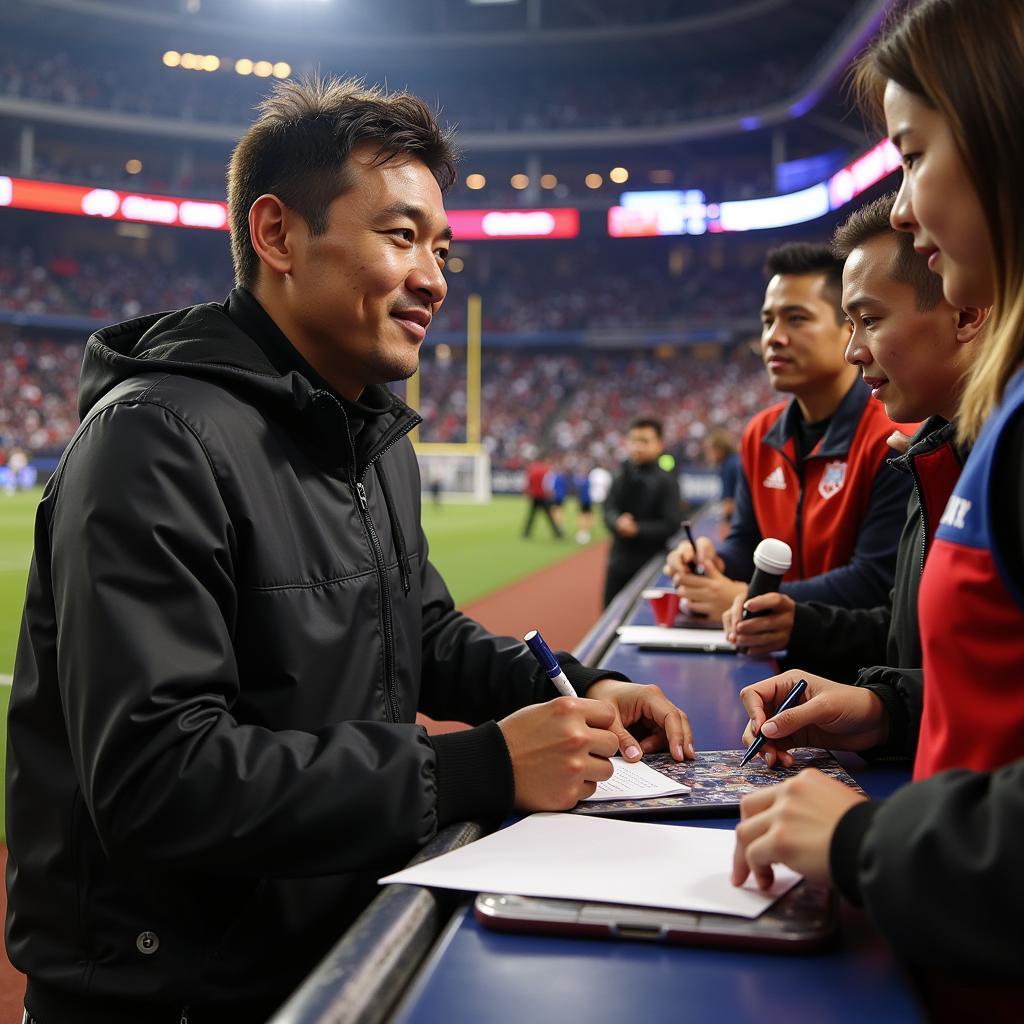 Yamal Signing Autographs for Fans