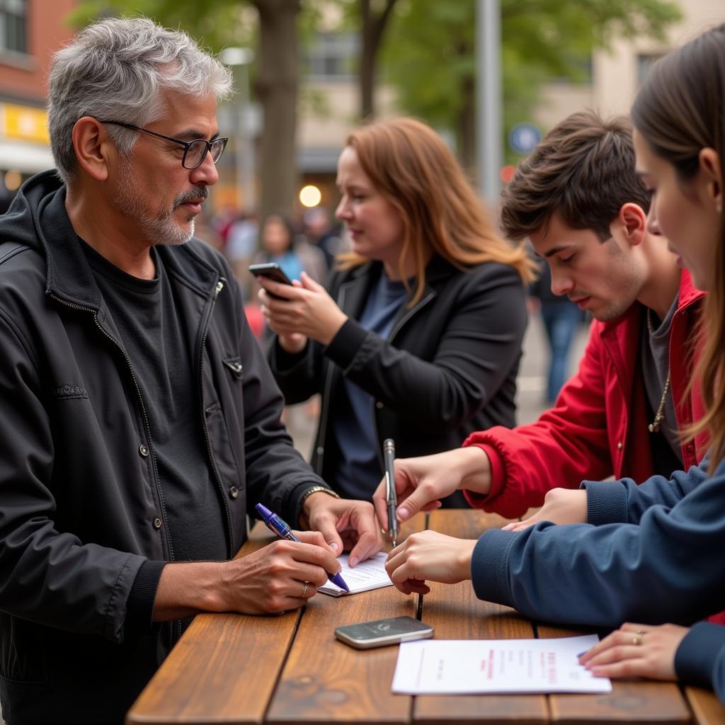 Yamal Signing Autographs for Fans - 4962608