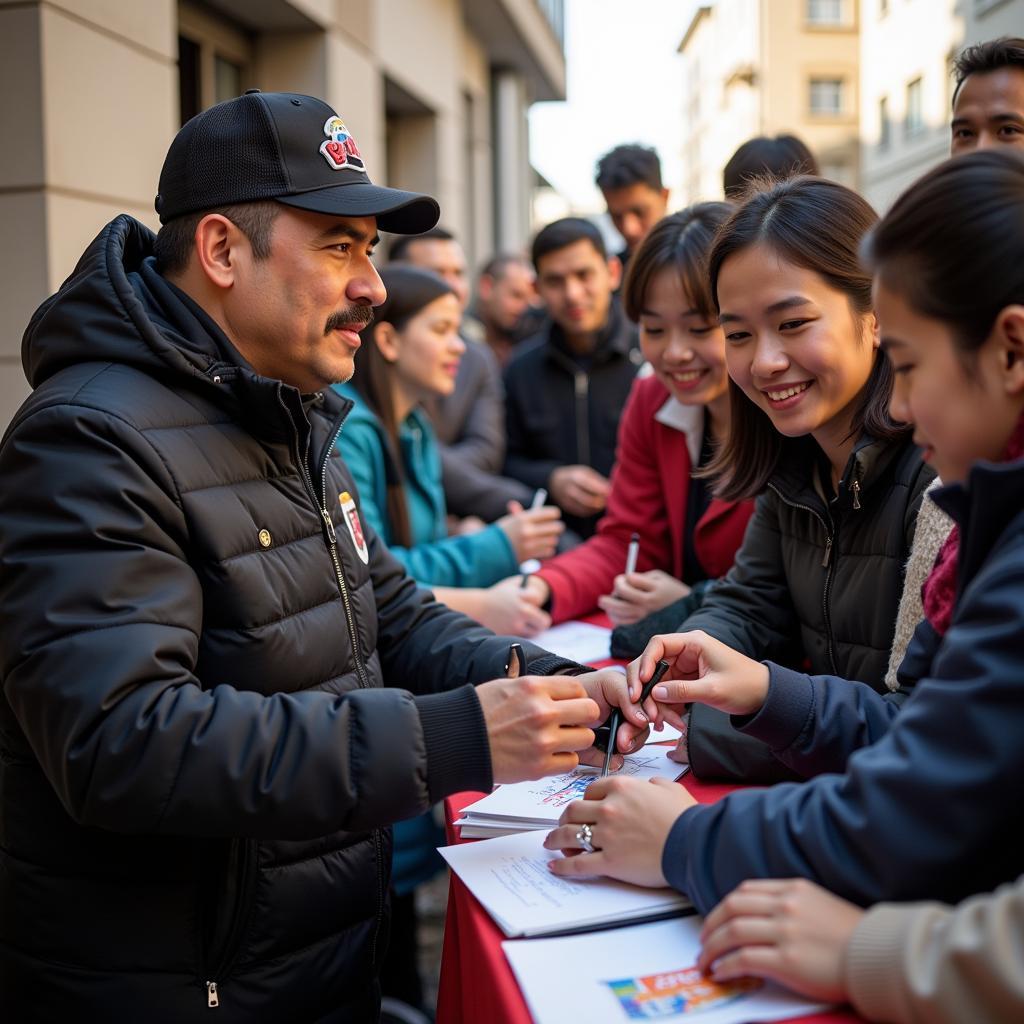 Yamal Signing Autographs for Fans