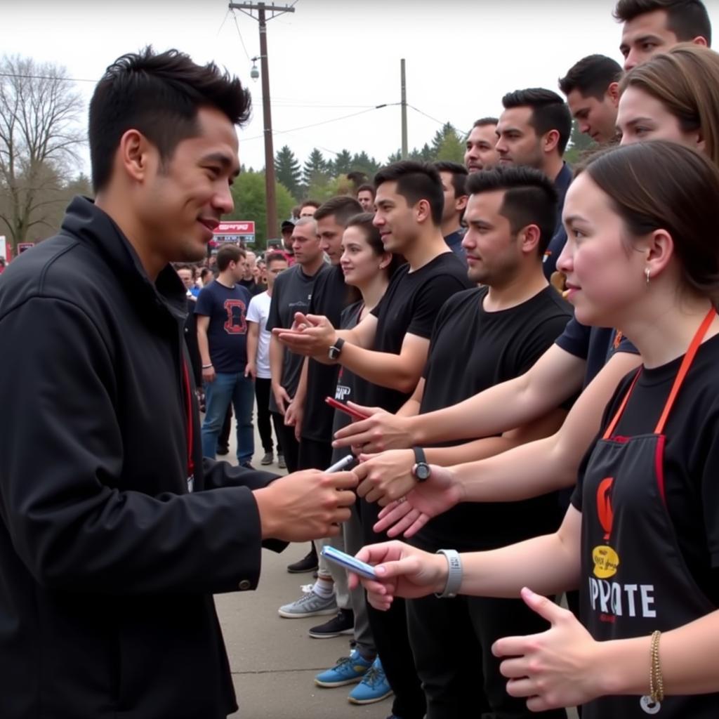 Yamal Signing Autographs for Fans