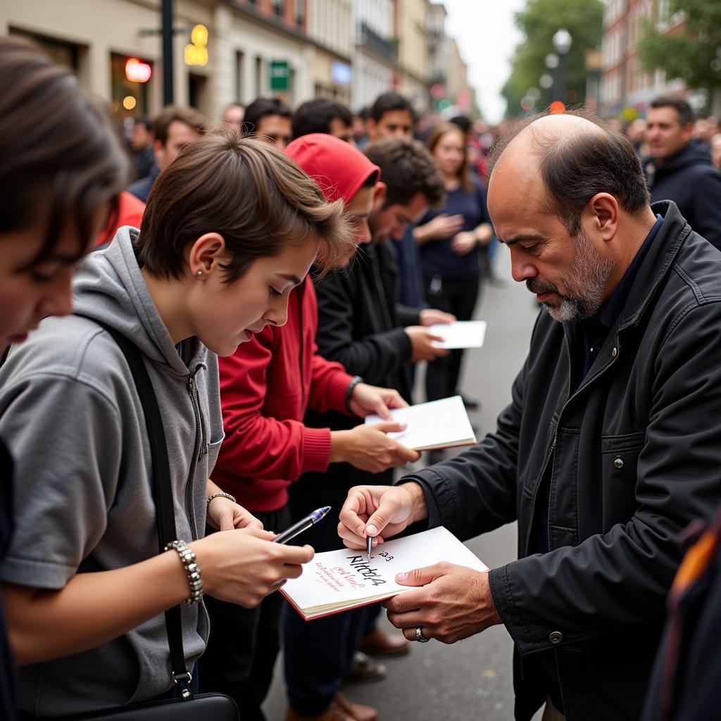 Yamal Signing Autographs for Fans