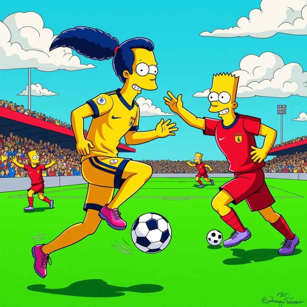 Yamal Simpsons Canvas Dribbling Skills